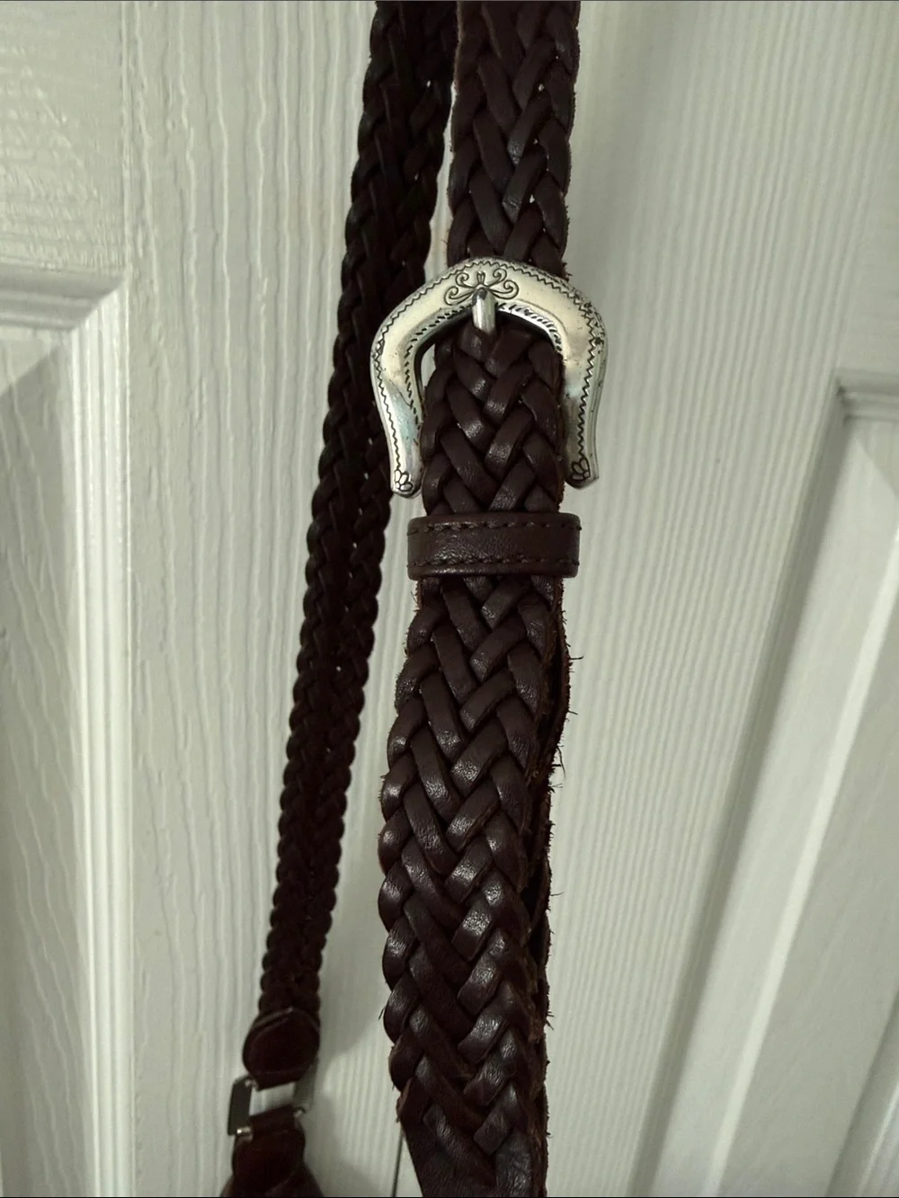 Vintage Brighton Dark Brown Leather Bucket Shoulder Bag